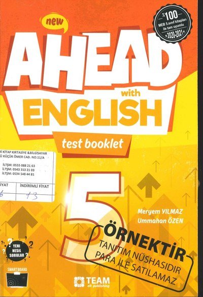 AHEAD ENGLISH TEST BOOKLET Fenomen Fotokopi - YKS - KPSS - ALES