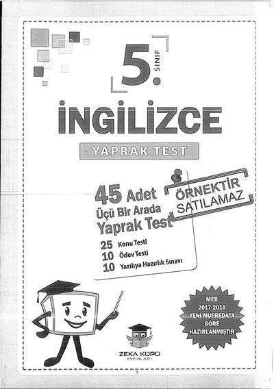 İNGİLİZCE YAPRAK TEST Fenomen Fotokopi - YKS - KPSS - ALES