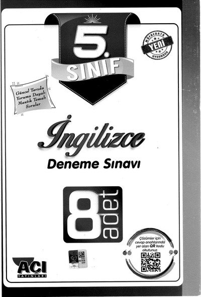 İNGİLİZCE DENEME SINAVI 8 ADET Fenomen Fotokopi - YKS - KPSS - ALES