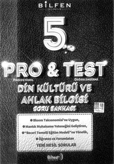 PRO & TEST DİN KÜLTÜRÜ VE AHLAK BİLGİSİ SORU BANKASI Fenomen Fotokopi - YKS - KPSS - ALES