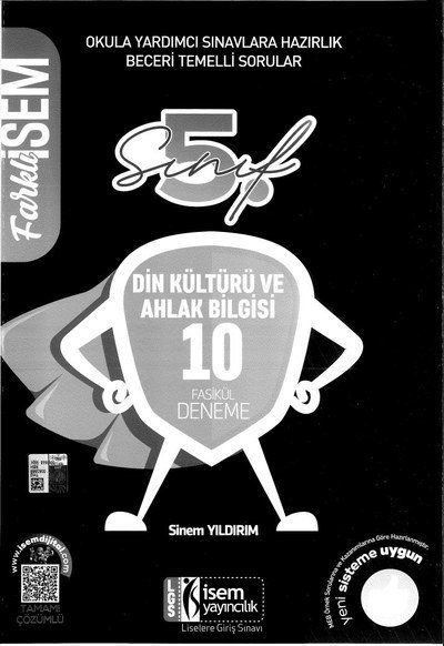 DİN KÜLTÜRÜ VE AHLAK BİLGİSİ 10 FASİKÜL DENEME Fenomen Fotokopi - YKS - KPSS - ALES