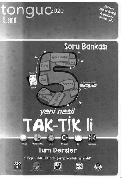 YENİ NESİL TAK-TİK Lİ TÜM DERSLER SORU BANKASI