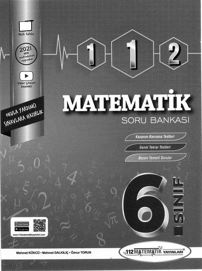 112 MATEMATİK SORU BANKASI Fenomen Fotokopi - YKS - KPSS - ALES