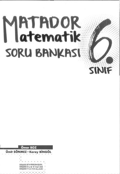 MATADOR MATEMATİK SORU BANKASI Fenomen Fotokopi - YKS - KPSS - ALES