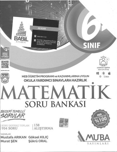 MATEMATİK SORU BANKASI Fenomen Fotokopi - YKS - KPSS - ALES