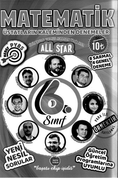 MATEMATİK ÜSTATLARIN KALEMİNDEN DENEMELER Fenomen Fotokopi - YKS - KPSS - ALES