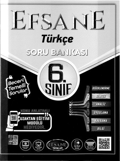 EFSANE TÜRKÇE SORU BANKASI Fenomen Fotokopi - YKS - KPSS - ALES