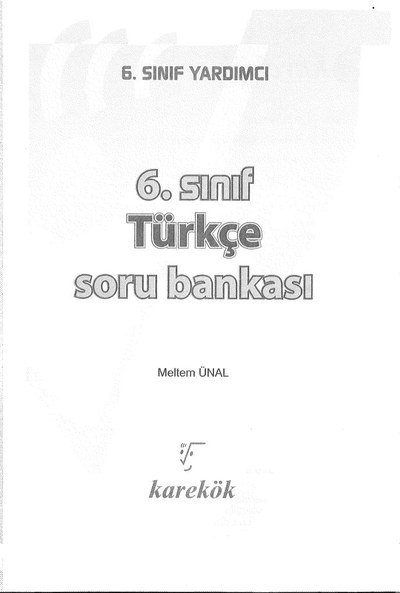 TÜRKÇE SORU BANKASI