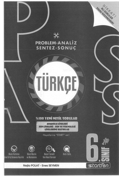 PROBLEM ANALİZ SENTEZ SONUÇ TÜRKÇE