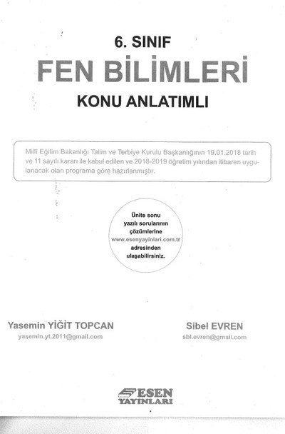 FEN BİLİMLERİ KONU ANLATIMLI Fenomen Fotokopi - YKS - KPSS - ALES