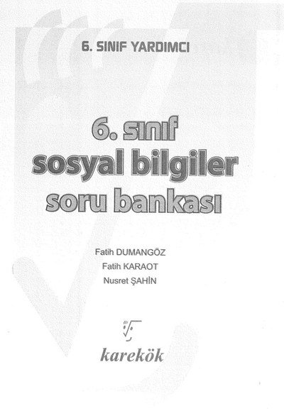 SOSYAL BİLGİLER SORU BANKASI Fenomen Fotokopi - YKS - KPSS - ALES