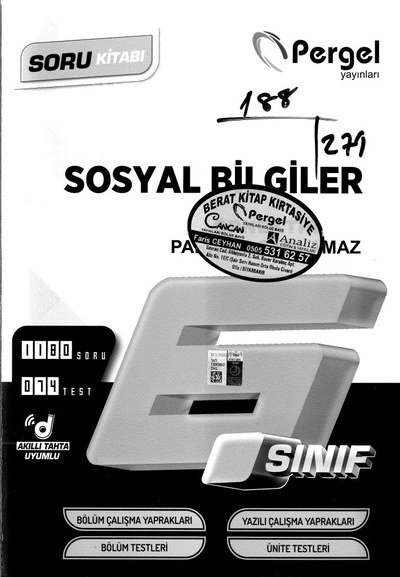 SOSYAL BİLGİLER SORU KİTABI Fenomen Fotokopi - YKS - KPSS - ALES