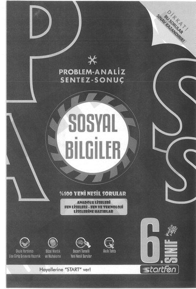 PROBLEM ANALİZ SENTEZ SONUÇ SOSYAL BİLGİLER Fenomen Fotokopi - YKS - KPSS - ALES