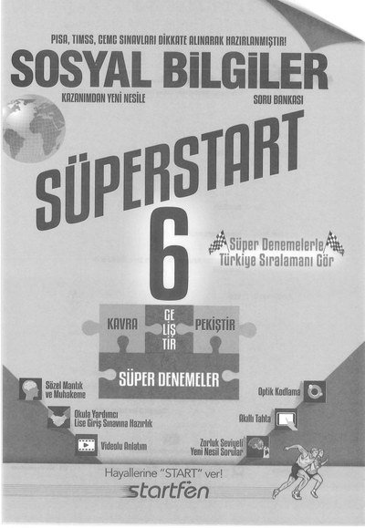 SOSYAL BİLGİLER SÜPERSTART Fenomen Fotokopi - YKS - KPSS - ALES