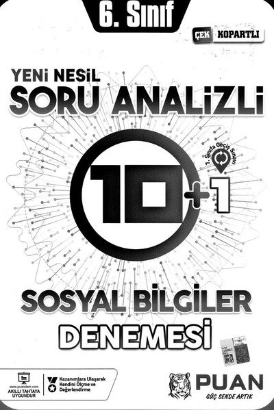 SORU ANALİZİ 10+1 SOSYAL BİLGİLER DENEMESİ Fenomen Fotokopi - YKS - KPSS - ALES