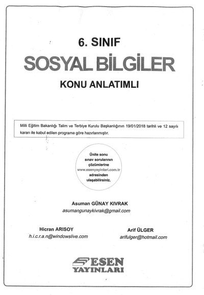 SOSYAL BİLGİLER KONU ANLATIMLI
