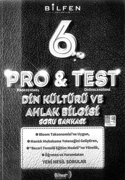 PRO & TEST DİN KÜLTÜRÜ VE AHLAK BİLGİSİ SORU BANKASI