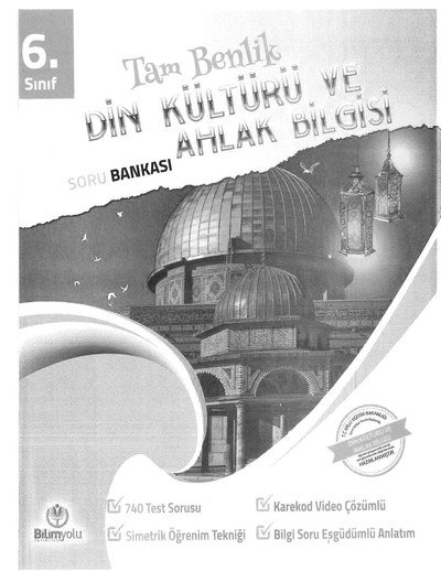 TAM BENLİK DİN KÜLTÜRÜ VE AHLAK BİLGİSİ SORU BANKASI Fenomen Fotokopi - YKS - KPSS - ALES