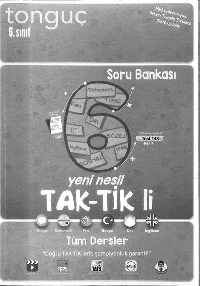 TAK-TİK'Lİ TÜM DERSLER SORU BANKASI Fenomen Fotokopi - YKS - KPSS - ALES