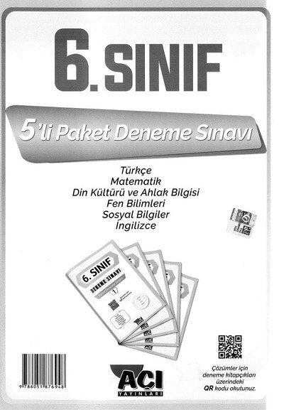 5'Lİ PAKET DENEME SINAVII Fenomen Fotokopi - YKS - KPSS - ALES