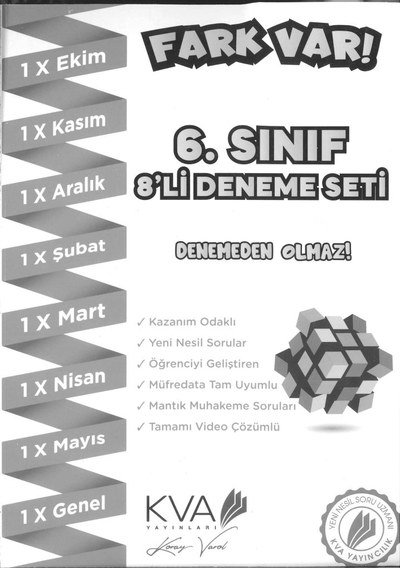 8'Lİ DENEME SETİ Fenomen Fotokopi - YKS - KPSS - ALES