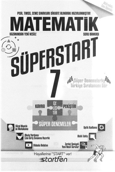 MATEMATİK SÜPERSTART Fenomen Fotokopi - YKS - KPSS - ALES