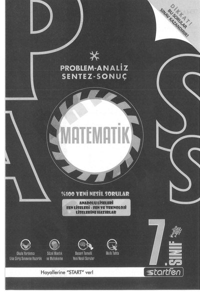 PROBLEM ANALİZ SENTEZ SONUÇ MATEMATİK Fenomen Fotokopi - YKS - KPSS - ALES