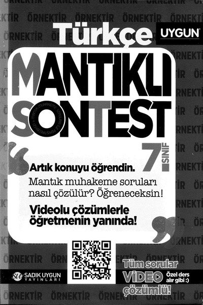 TÜRKÇE MANTIKLI SON TEST Fenomen Fotokopi - YKS - KPSS - ALES