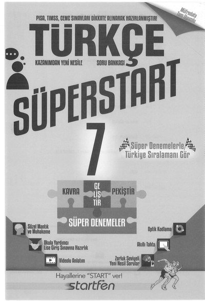 TÜRKÇE SÜPERSTART Fenomen Fotokopi - YKS - KPSS - ALES