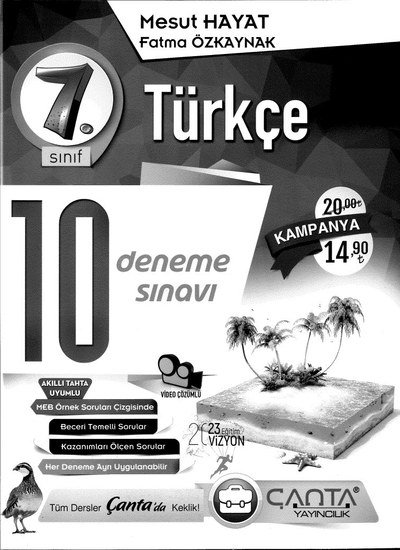 TÜRKÇE 10 DENEME Fenomen Fotokopi - YKS - KPSS - ALES