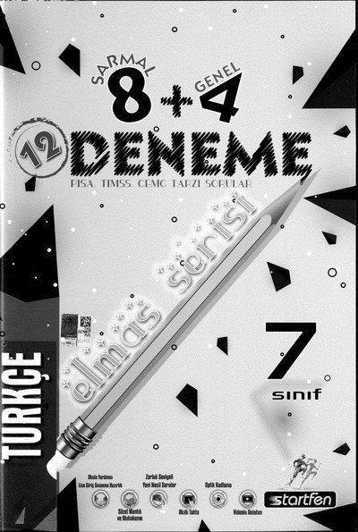 12 DENEME ELMAS SERİSİ TÜRKÇE Fenomen Fotokopi - YKS - KPSS - ALES