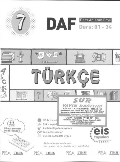 TÜRKÇE DERS ANLATIM FÖYÜ Fenomen Fotokopi - YKS - KPSS - ALES