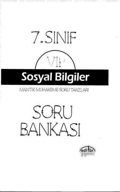 VIP SOSYAL BİLGİLER SORU BANKASI Fenomen Fotokopi - YKS - KPSS - ALES