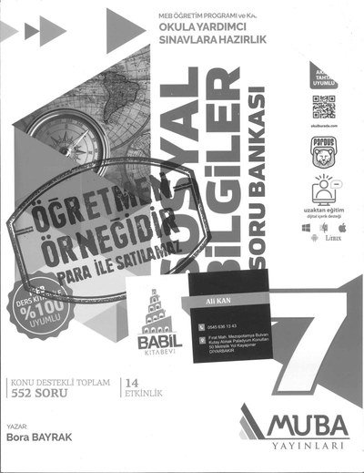 SOSYAL BİLGİLER SORU BANKASI Fenomen Fotokopi - YKS - KPSS - ALES