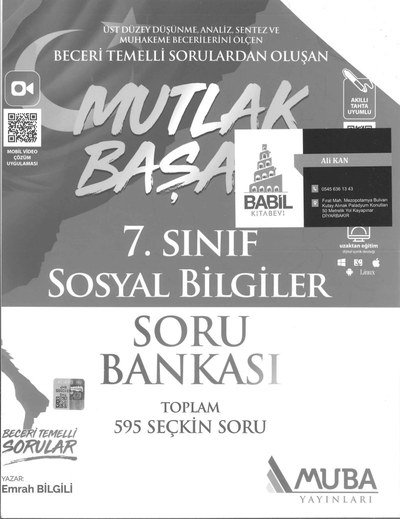 MUTLAK BAŞARI SOSYAL BİLGİLER SORU BANKASI Fenomen Fotokopi - YKS - KPSS - ALES
