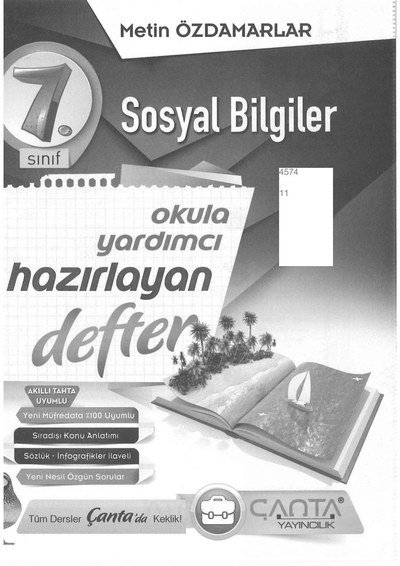 SOSYAL BİLGİLER OKULA YARDIMCI HAZIRLAYAN DEFTER Fenomen Fotokopi - YKS - KPSS - ALES