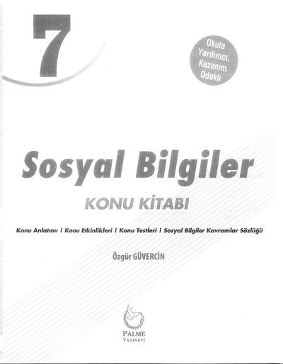 SOSYAL BİLGİLER KONU KİTABI