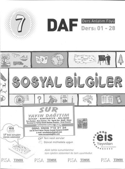SOSYAL BİLGİLER DERS ANLATIM FÖYÜ Fenomen Fotokopi - YKS - KPSS - ALES