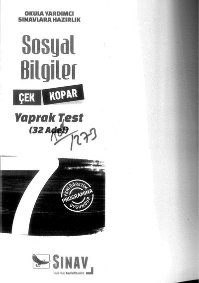 SOSYAL BİLGİLER YAPRAK TEST 32 ADET Fenomen Fotokopi - YKS - KPSS - ALES