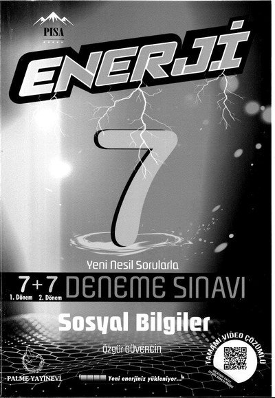 ENERJİ 7+7 DENEME SINAVI SOSYAL BİLGİLER Fenomen Fotokopi - YKS - KPSS - ALES