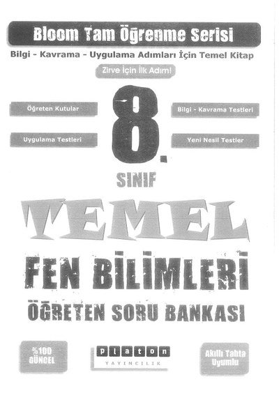 BLOOM TAM ÖĞRENME SERİSİ TEMEL FEN BİLİMLERİ SORU BANKASI