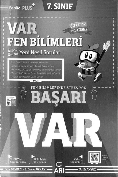 VAR FEN BİLİMLERİ BAŞARI VAR Fenomen Fotokopi - YKS - KPSS - ALES