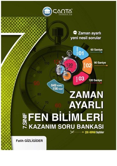 ZAMAN AYARLI FEN BİLİMLERİ KAZANIM SORU BANKASI Fenomen Fotokopi - YKS - KPSS - ALES