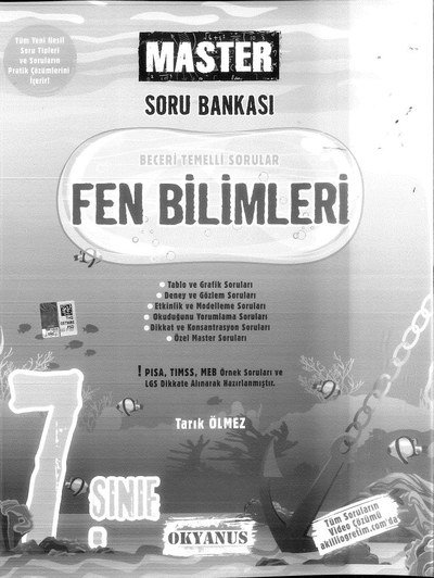 MASTER SORU BANKASI FEN BİLİMLERİ Fenomen Fotokopi - YKS - KPSS - ALES