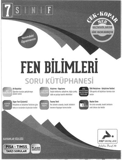 FEN BİLİMLERİ SORU KÜTÜPHANESİ Fenomen Fotokopi - YKS - KPSS - ALES