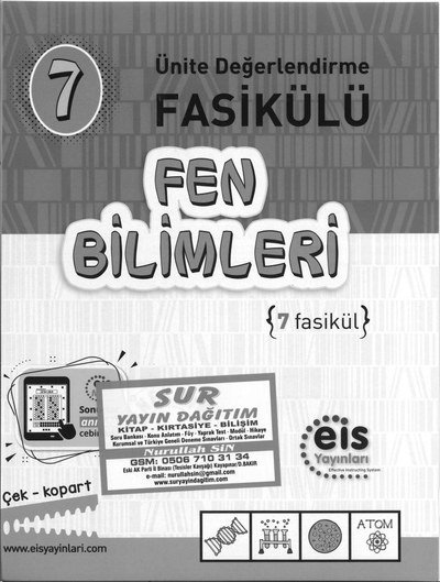 FEN BİLİMLERİ 7 FASİKÜL Fenomen Fotokopi - YKS - KPSS - ALES