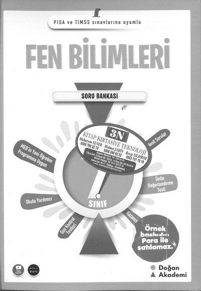 FEN BİLİMLERİ SORU BANKASI Fenomen Fotokopi - YKS - KPSS - ALES