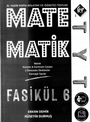 MATEMATİK FASİKÜL 6 (EL YAZISI KONU ANLATIMI VE ÖĞRETİCİSİ TESTLER)