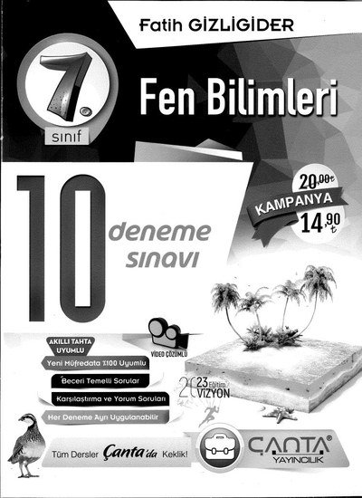 FEN BİLİMLERİ 10 DENEME SINAVI Fenomen Fotokopi - YKS - KPSS - ALES