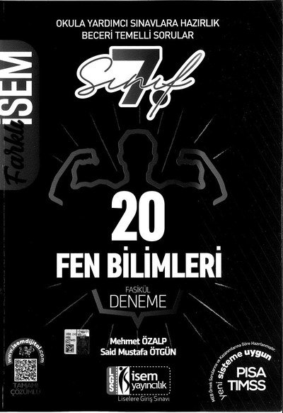 20 FEN BİLİMLERİ FASİKÜL DENEME Fenomen Fotokopi - YKS - KPSS - ALES